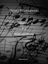 Wieniawski Reverie for Solo Viola and String Orchestra Orchestra sheet music cover